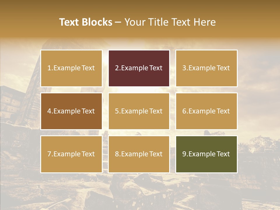 Carving Cambodian Mono PowerPoint Template