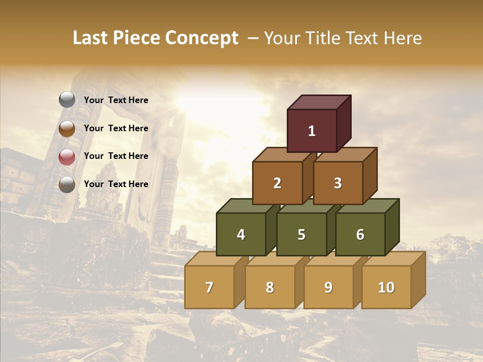 Carving Cambodian Mono PowerPoint Template