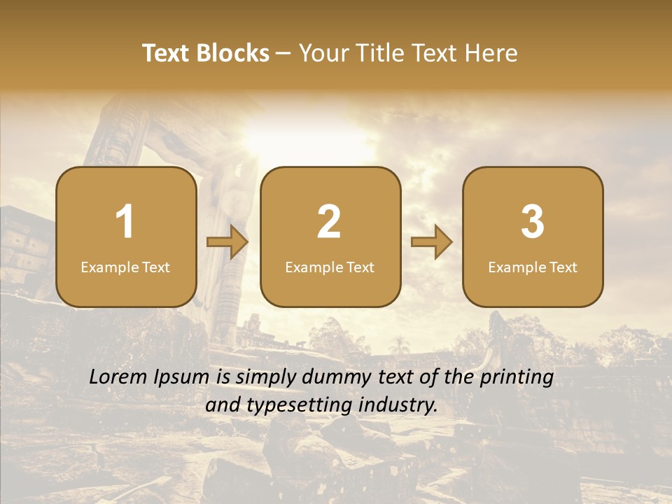 Carving Cambodian Mono PowerPoint Template