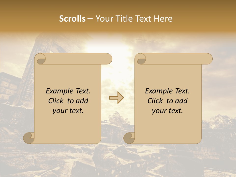 Carving Cambodian Mono PowerPoint Template