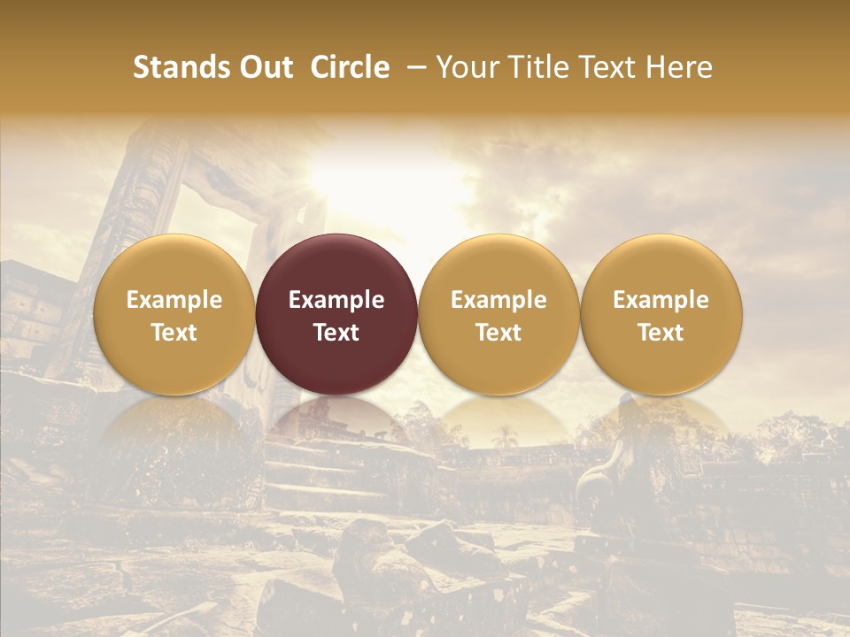 Carving Cambodian Mono PowerPoint Template