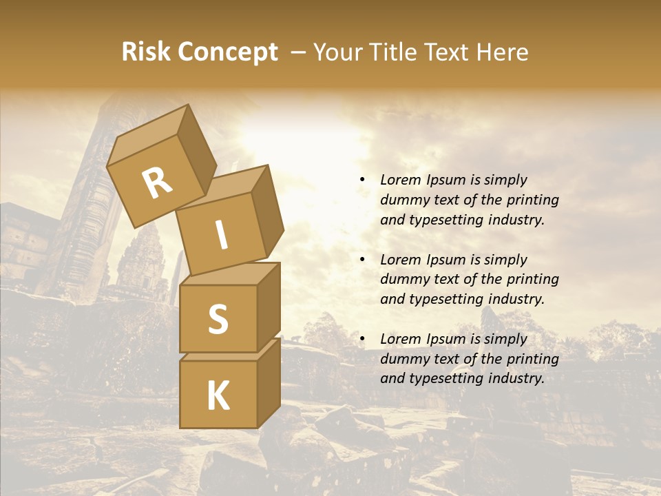 Carving Cambodian Mono PowerPoint Template