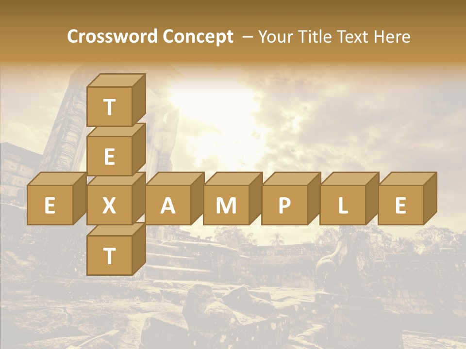 Carving Cambodian Mono PowerPoint Template