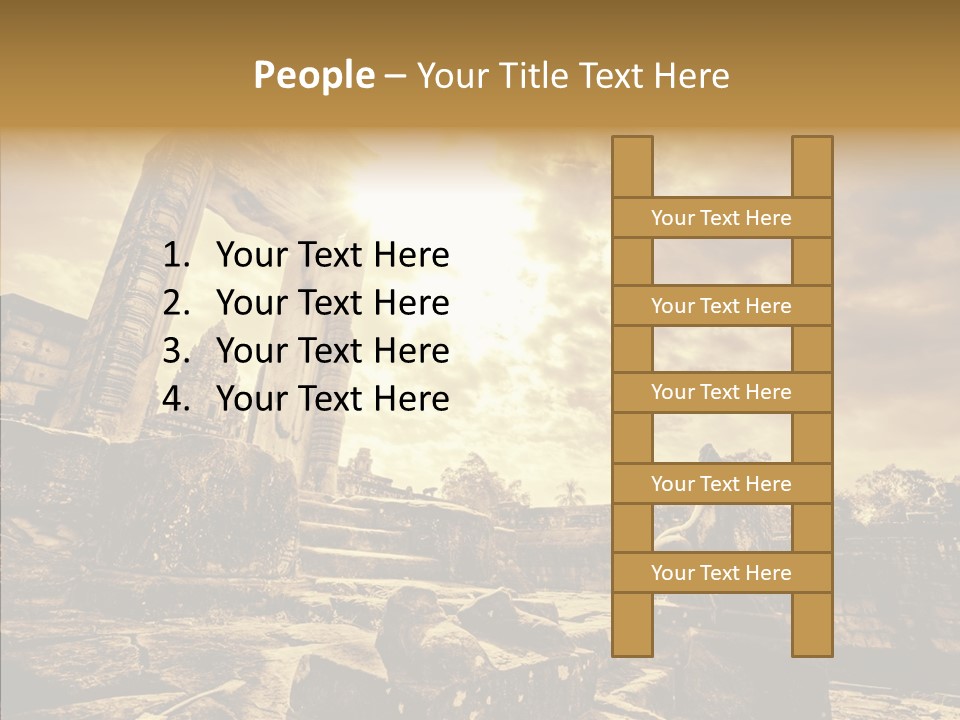 Carving Cambodian Mono PowerPoint Template