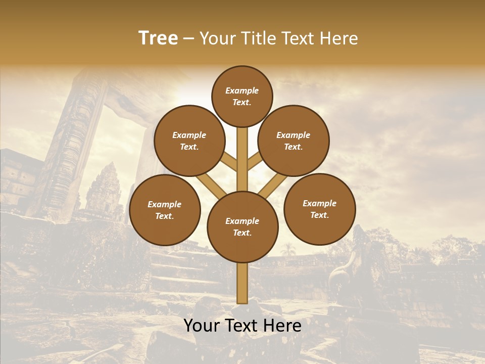 Carving Cambodian Mono PowerPoint Template