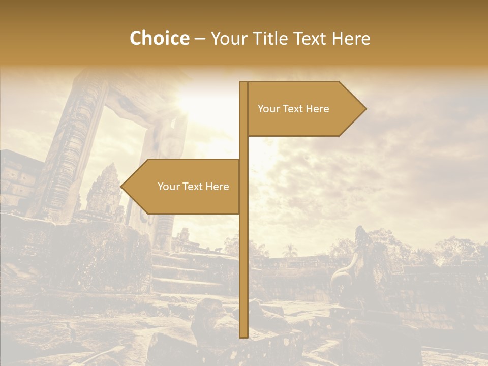 Carving Cambodian Mono PowerPoint Template