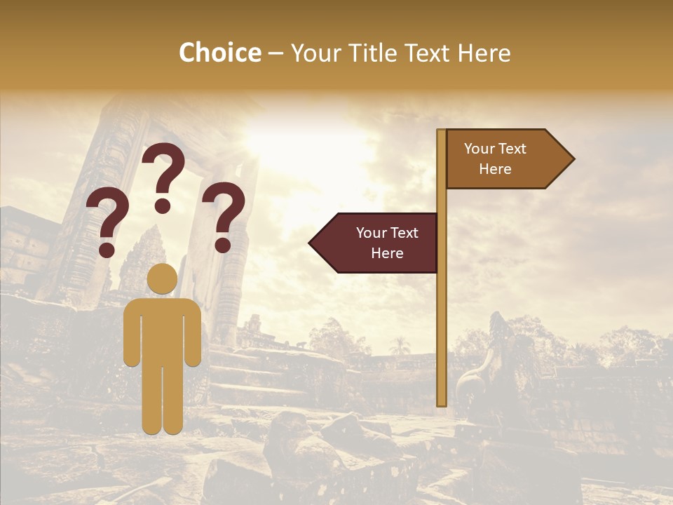 Carving Cambodian Mono PowerPoint Template