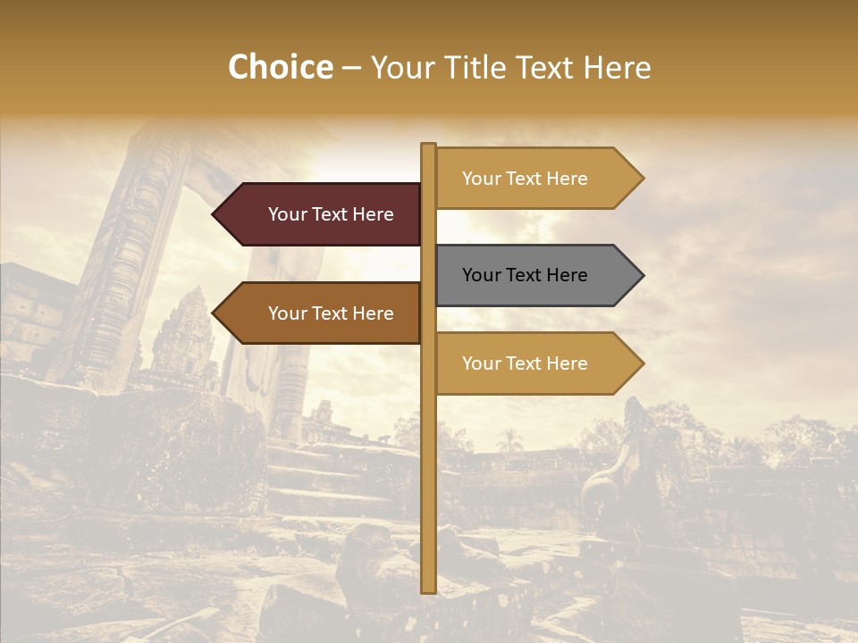 Carving Cambodian Mono PowerPoint Template