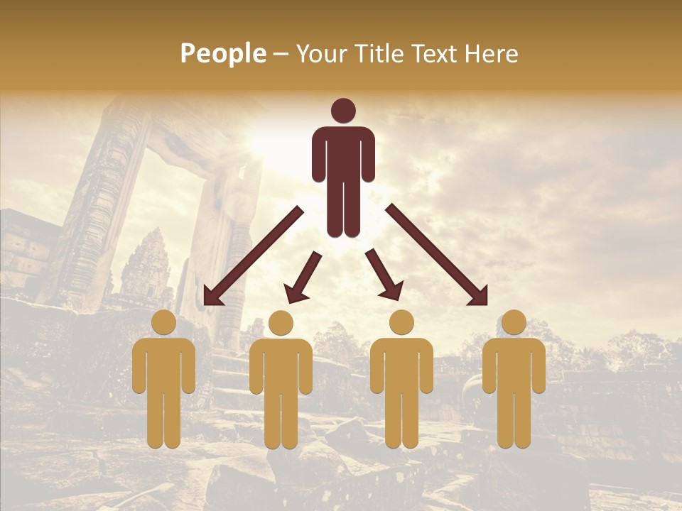 Carving Cambodian Mono PowerPoint Template