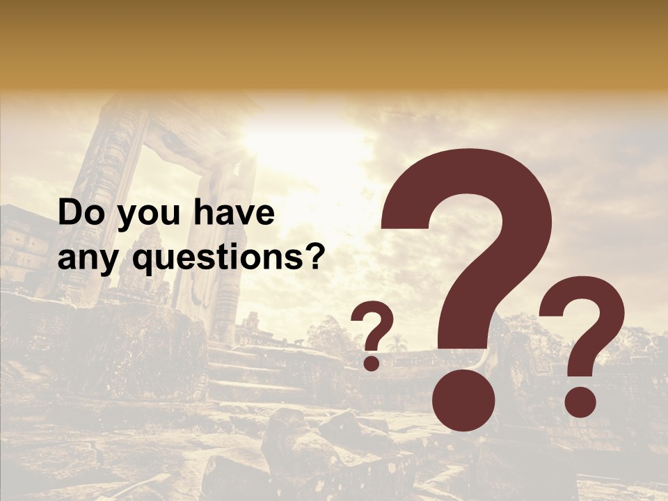 Carving Cambodian Mono PowerPoint Template