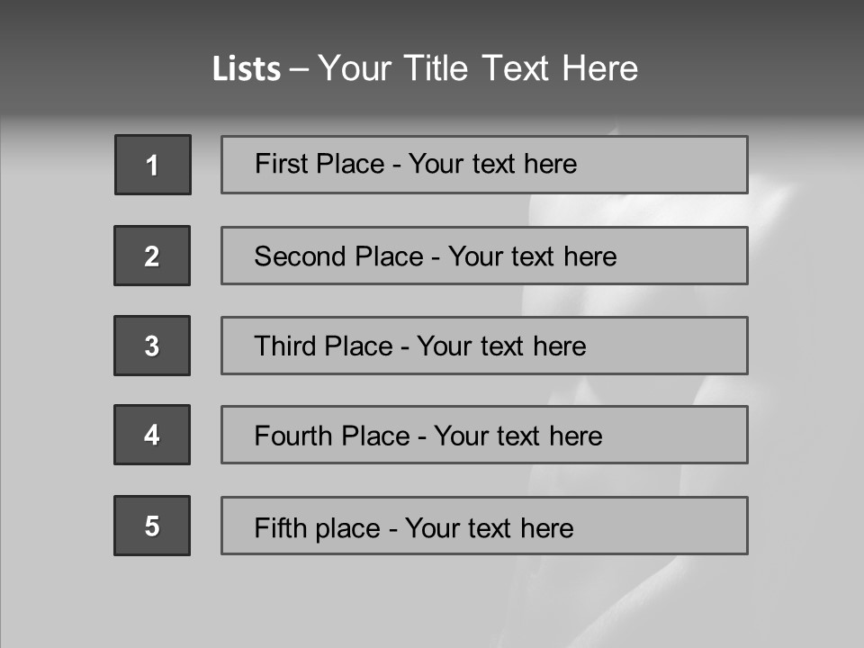 Flex Shoulders Male PowerPoint Template