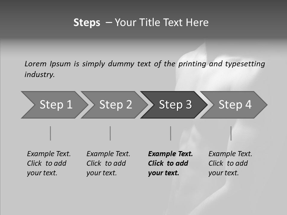 Flex Shoulders Male PowerPoint Template