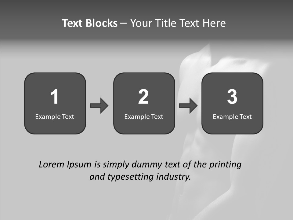 Flex Shoulders Male PowerPoint Template