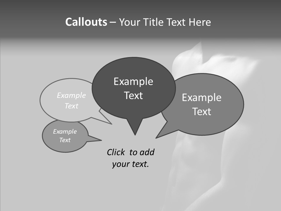 Flex Shoulders Male PowerPoint Template