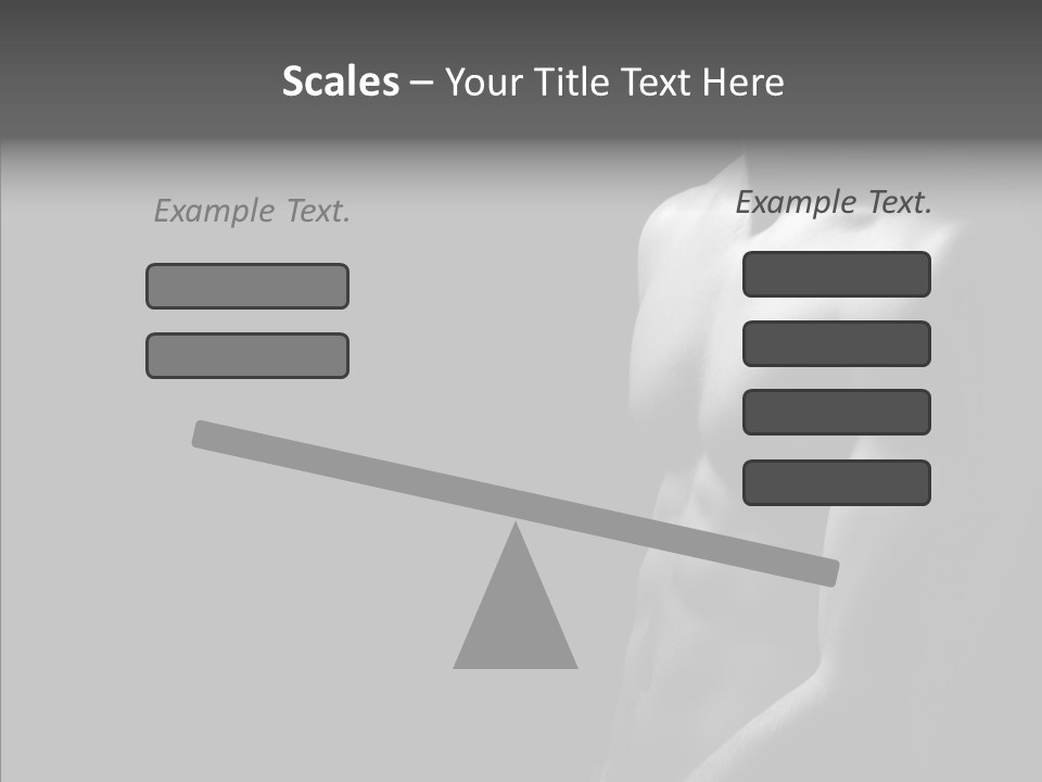 Flex Shoulders Male PowerPoint Template