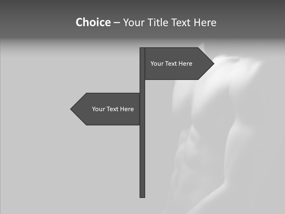 Flex Shoulders Male PowerPoint Template