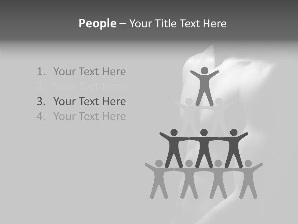 Flex Shoulders Male PowerPoint Template