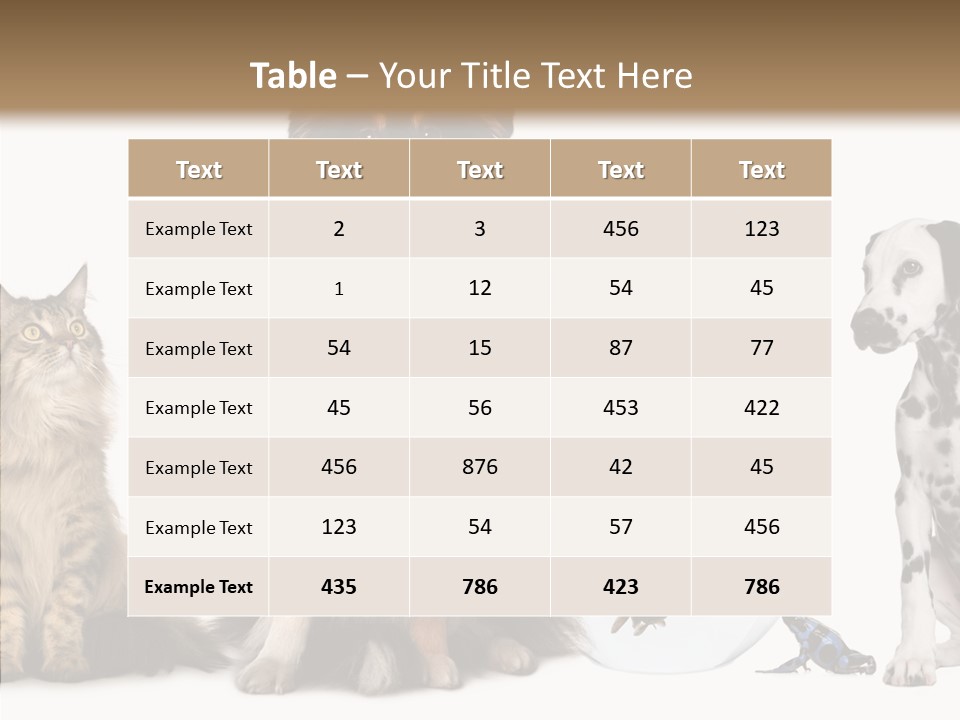 Animal Domestic Animal Fish PowerPoint Template