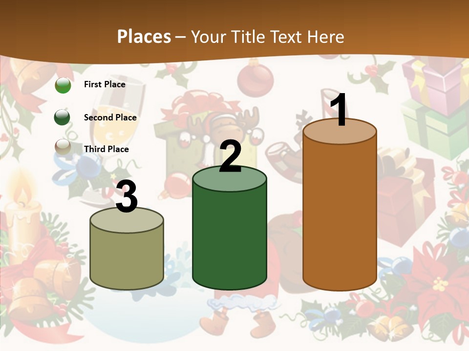 Red Design Gift PowerPoint Template