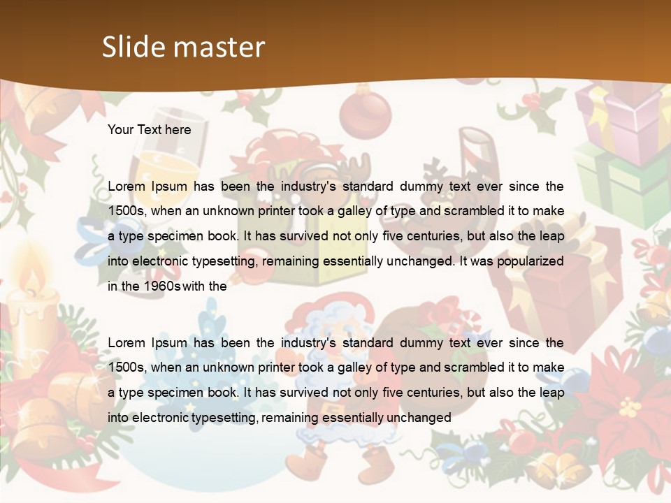 Red Design Gift PowerPoint Template