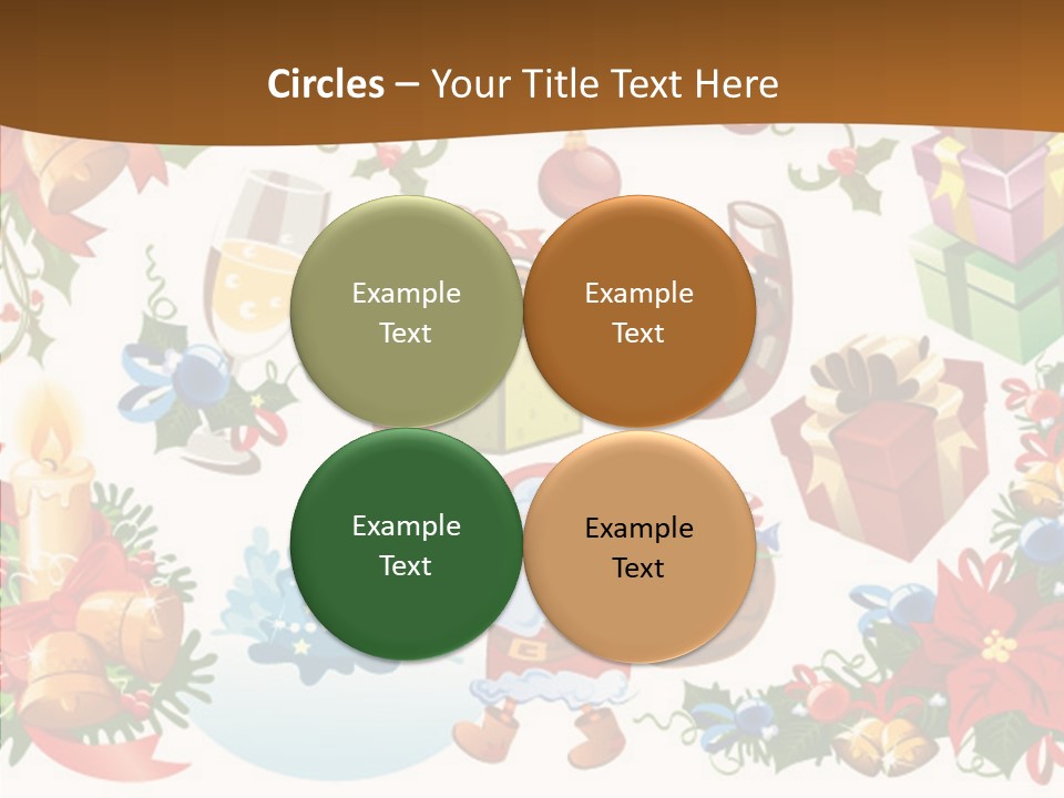 Red Design Gift PowerPoint Template
