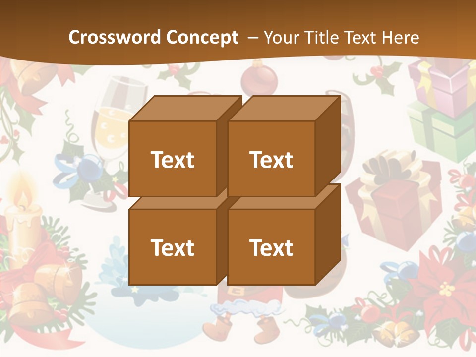 Red Design Gift PowerPoint Template