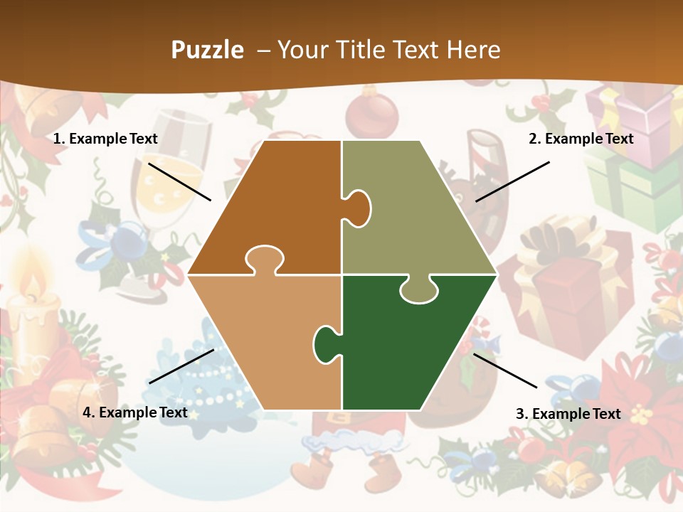 Red Design Gift PowerPoint Template