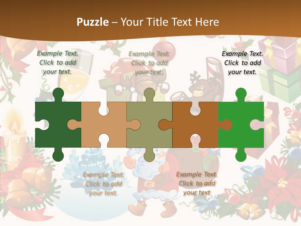 Red Design Gift PowerPoint Template
