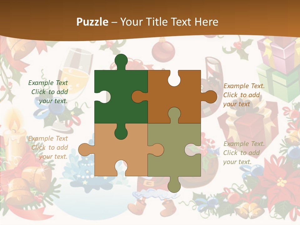 Red Design Gift PowerPoint Template