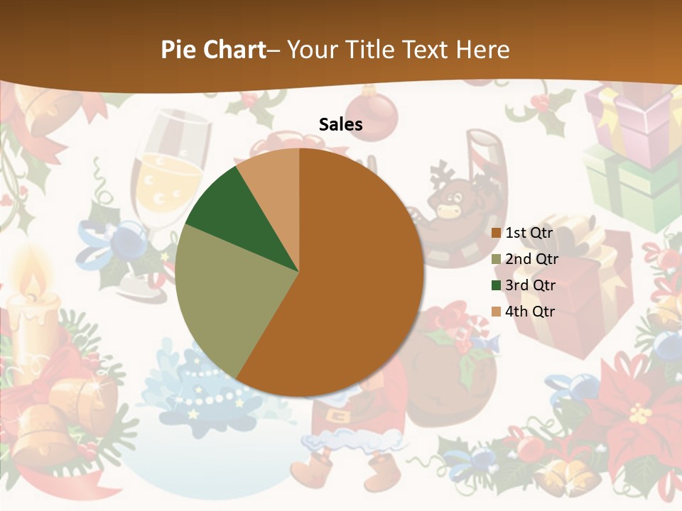 Red Design Gift PowerPoint Template