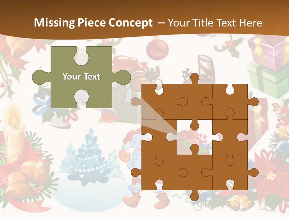 Red Design Gift PowerPoint Template