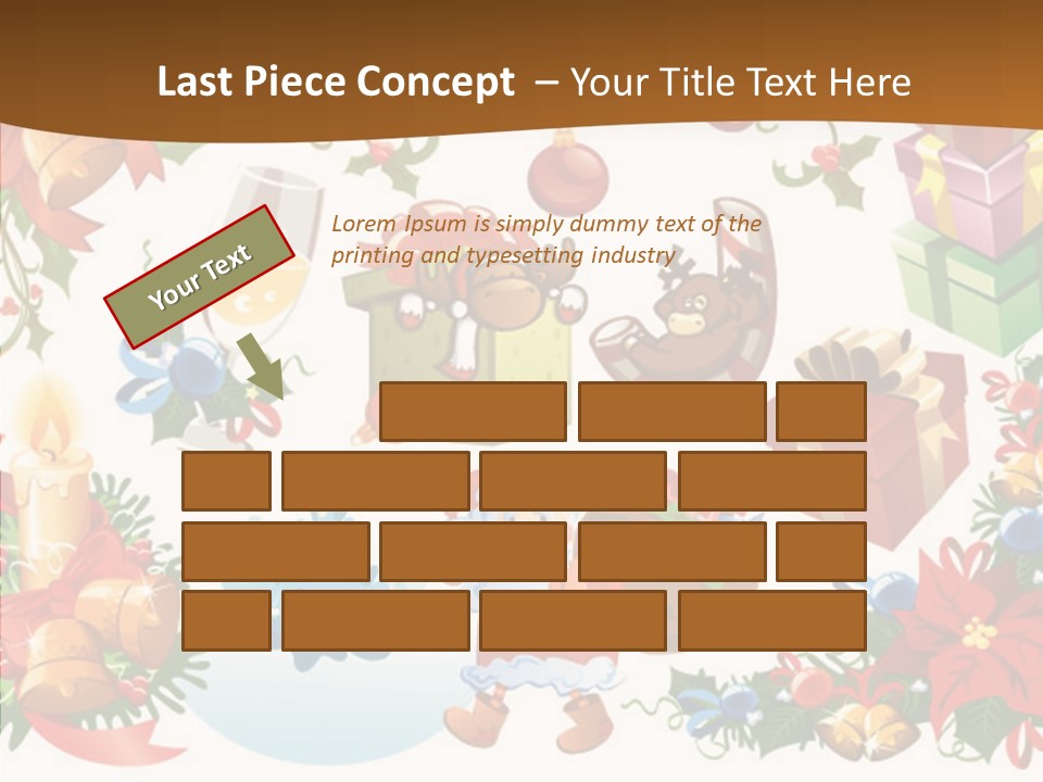 Red Design Gift PowerPoint Template