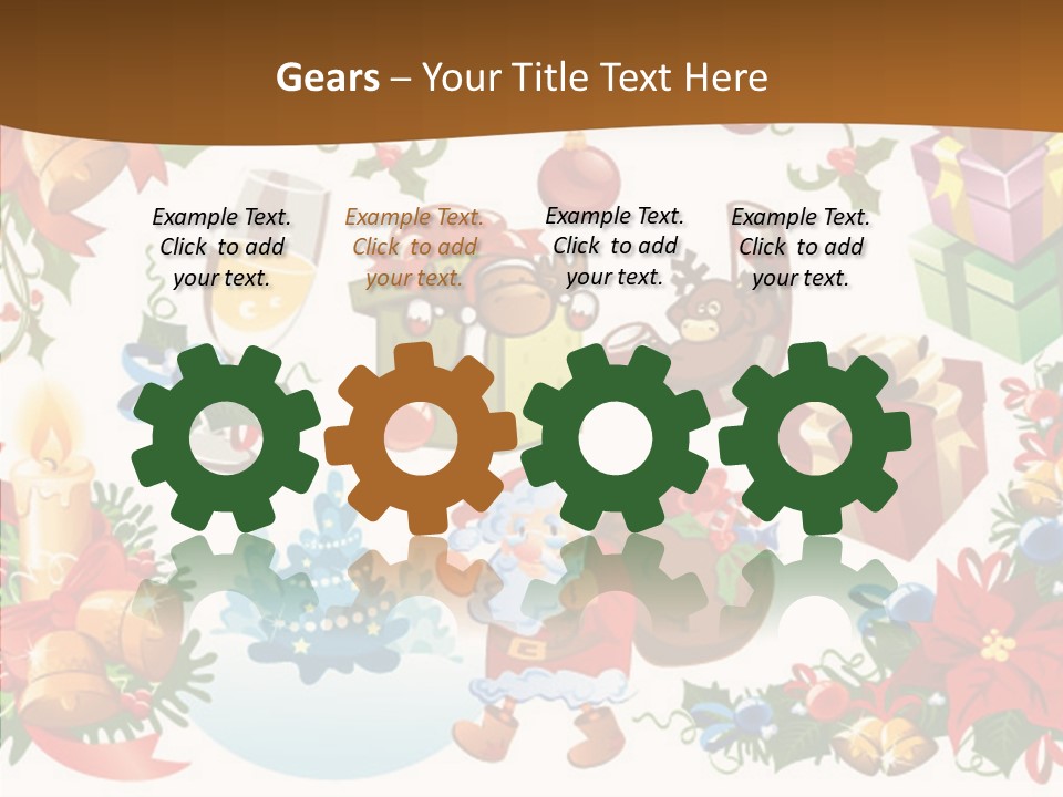 Red Design Gift PowerPoint Template