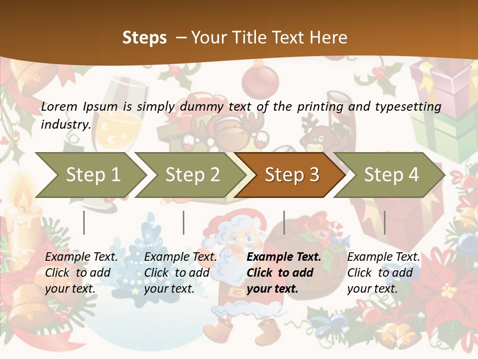 Red Design Gift PowerPoint Template
