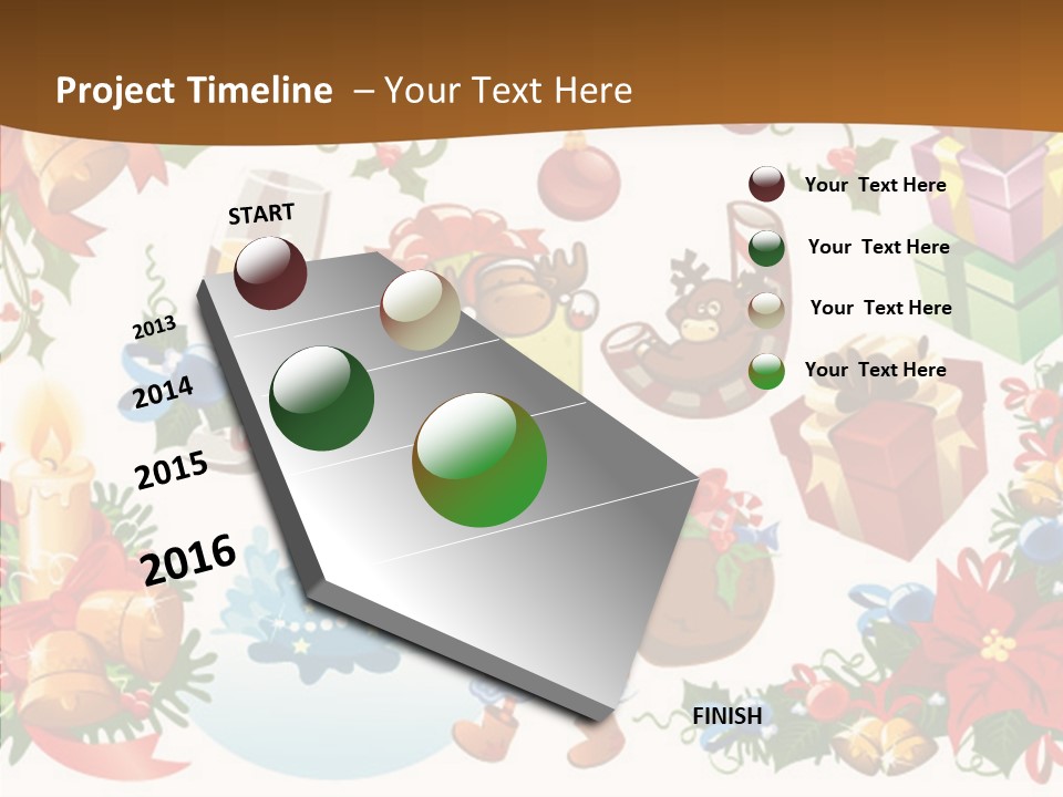 Red Design Gift PowerPoint Template