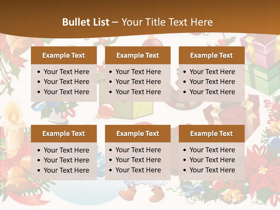 Red Design Gift PowerPoint Template