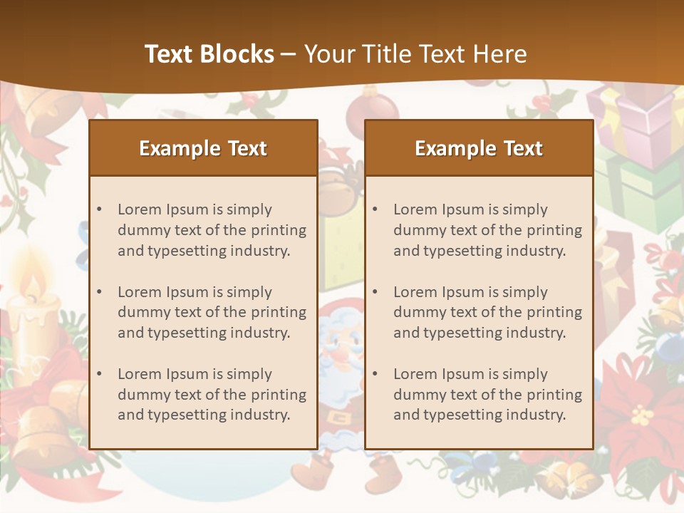 Red Design Gift PowerPoint Template
