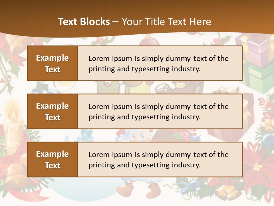 Red Design Gift PowerPoint Template