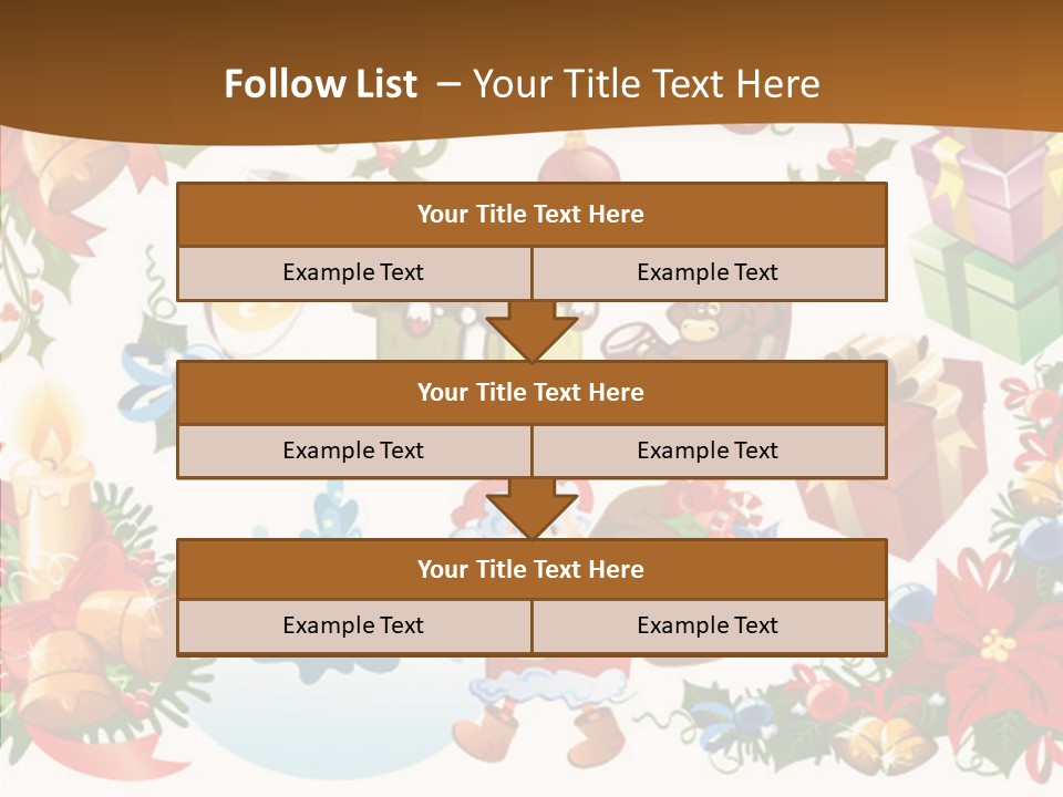 Red Design Gift PowerPoint Template