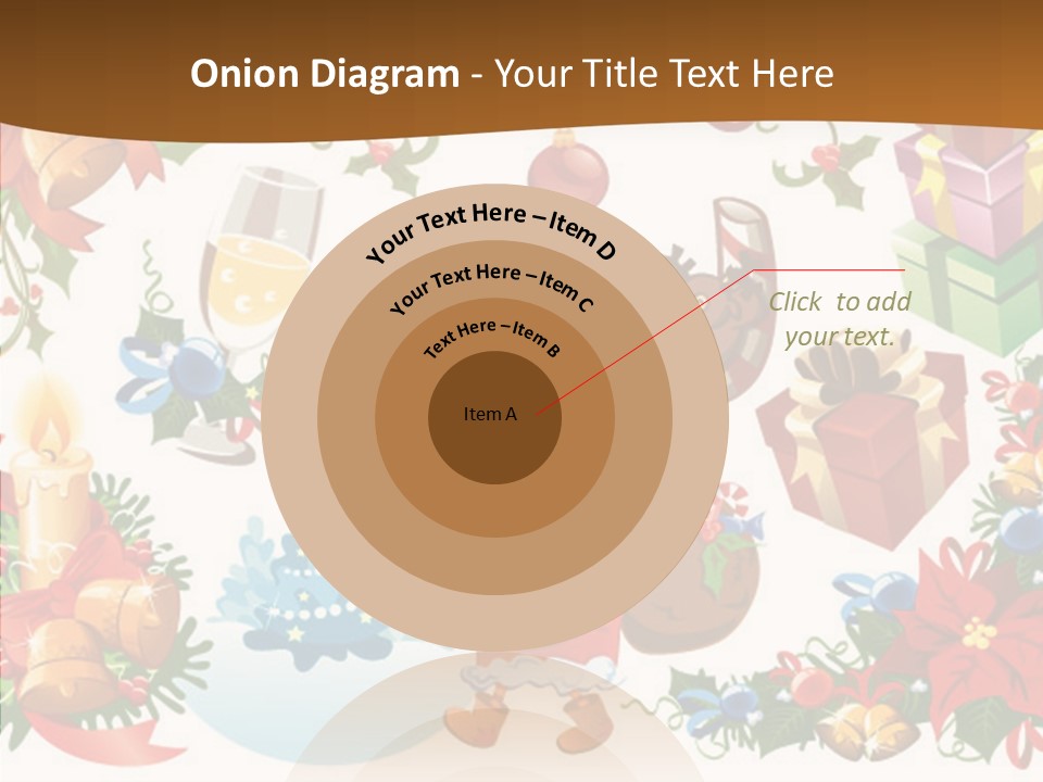 Red Design Gift PowerPoint Template