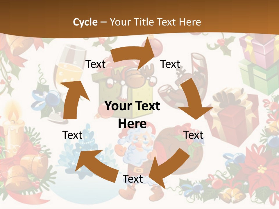 Red Design Gift PowerPoint Template