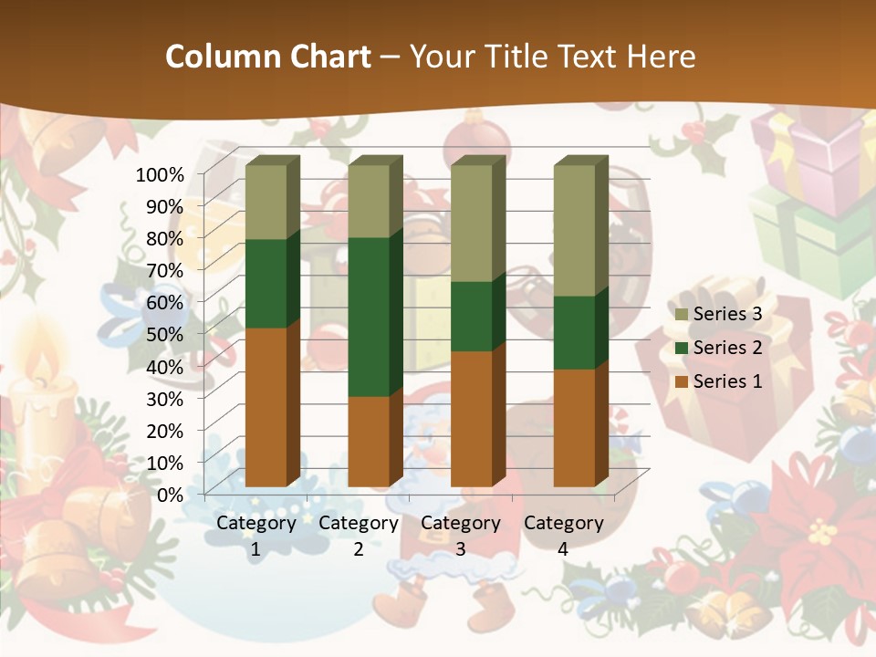 Red Design Gift PowerPoint Template