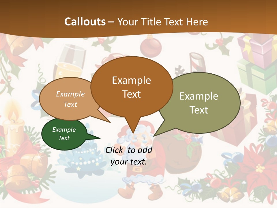 Red Design Gift PowerPoint Template