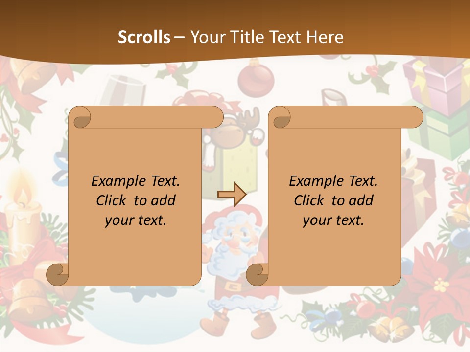 Red Design Gift PowerPoint Template