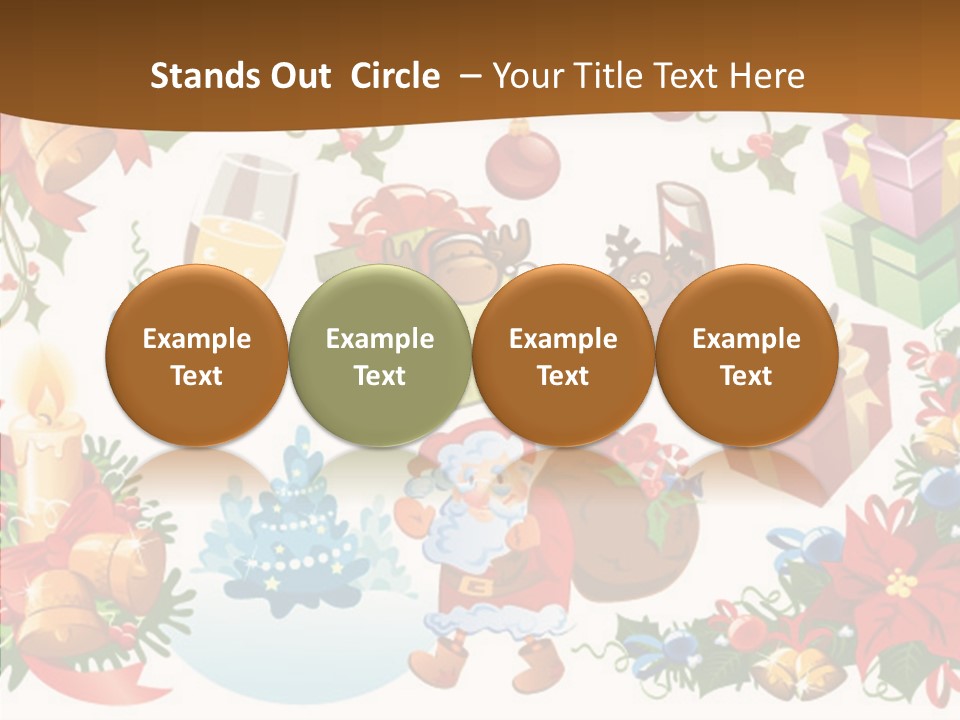 Red Design Gift PowerPoint Template