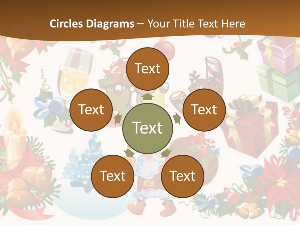 Red Design Gift PowerPoint Template