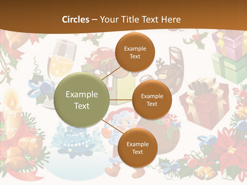 Red Design Gift PowerPoint Template