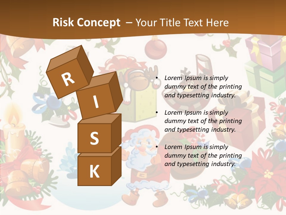 Red Design Gift PowerPoint Template