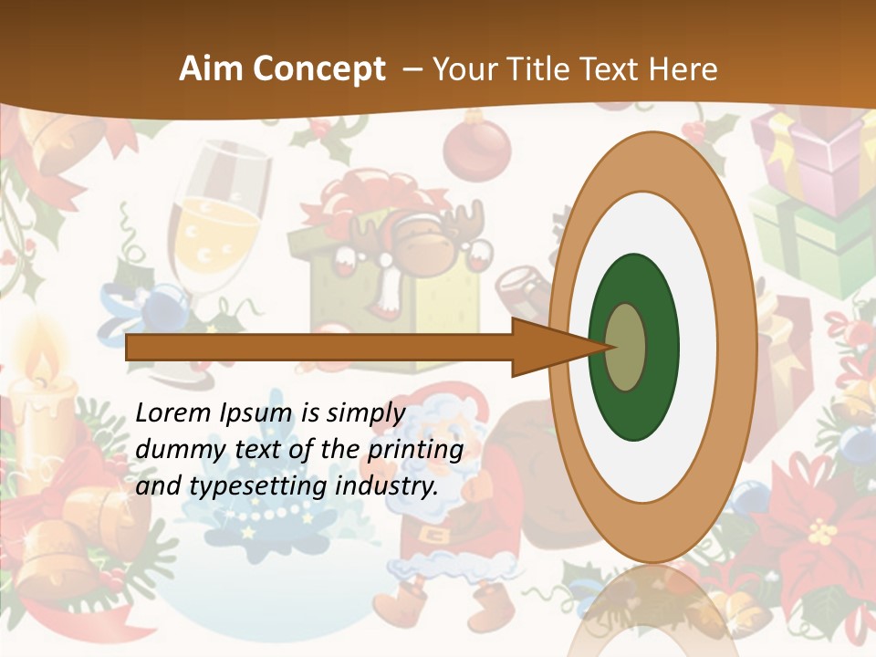 Red Design Gift PowerPoint Template