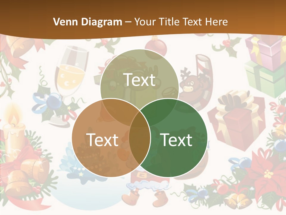 Red Design Gift PowerPoint Template